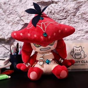 Zelda Sidon knuffelpop pluche set figuur knuffeldier speelgoed handgemaakt videogamekamer Zelda Art Decor BOTW TotK Valentijnsdag gamer cadeau