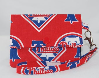 Women's Small Simple Wristlet/Wallet, Phillies inspired