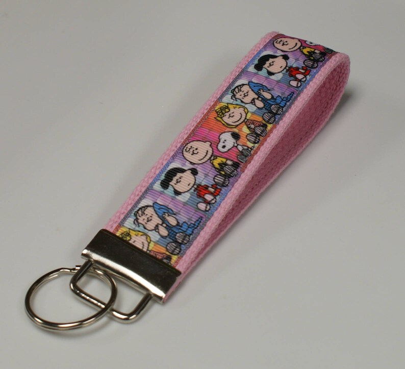 Peanuts Keychain Wristlet/Keyfob Available in two sizes image 2