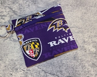 Keyring Zipper Pouch, Baltimore Ravens