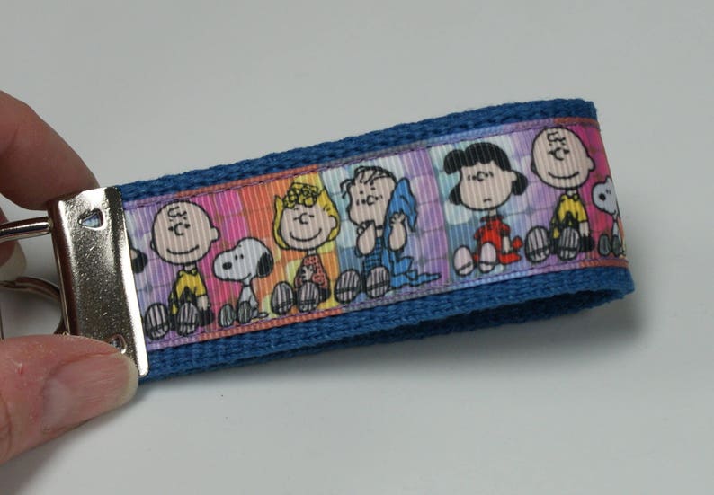 Peanuts Keychain Wristlet/Keyfob Available in two sizes image 1