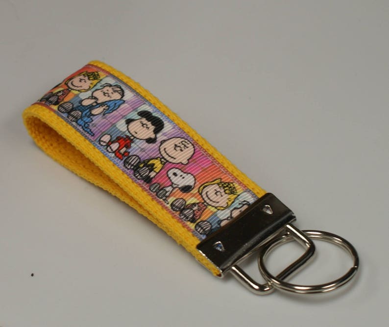 Peanuts Keychain Wristlet/Keyfob Available in two sizes image 3
