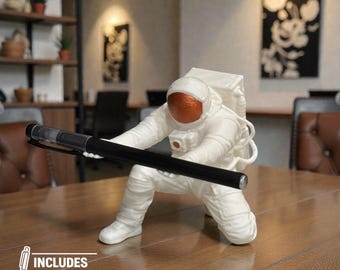 Pencil Holder - Desk Organizer -Astronaut Pen Holder - Office Desk Decor - Workspace Supply Organizer - Gift for Him