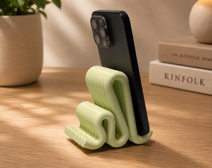 Phone Stand, Cell Phone Holder, Desk Phone Stand, Office Desk Accessory, Smartphone Stand, Minimalist Desk Organizer