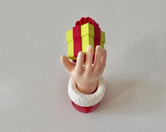 Decoración navideña para pared y puerta – Decoración navideña divertida para el hogar – Decoración única con el brazo de Papá Noel – Idea de regalo de Navidad – Decoración navideña familiar