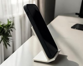Minimalistische iPhone-standaard: modern bureaudecor