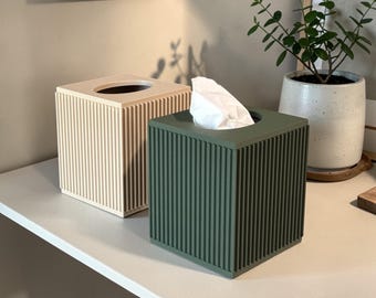Tissue Box Cover Square, Modern Tissue Box Holder for Bathroom, Minimalist Tissue Holder, Modern Home Decor, Kleenex Box Cover