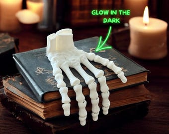 Skeleton Hand Halloween Decor – Creepy Bone Hand Prop for Haunted House, Spooky Party Decoration, Gothic Wall Accent & Unique Horror Gift