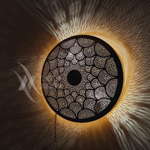 Moroccan Wall Sconce, Handmade Wall Light, Art Deco Brass And Copper Wall Lamp, Lightweight Moroccan Wall Lighting