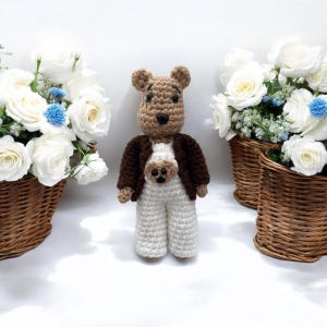 Crochet PATTERN teddy bear, Amigurumi tutorial PDF in English, amigurumi, teddy bear, crochet teddy bear, crochet teddy bear pattern