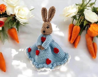Crochet bunny pattern Crochet PATTERN Bunny Rabbit Amigurumi tutorial PDF in English Christmas gift easter rabbit emotional support crochet