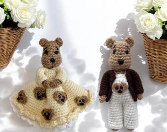 Crochet PATTERN teddy bear, Amigurumi tutorial PDF in English, amigurumi, teddy bear, crochet teddy bear, crochet teddy bear pattern