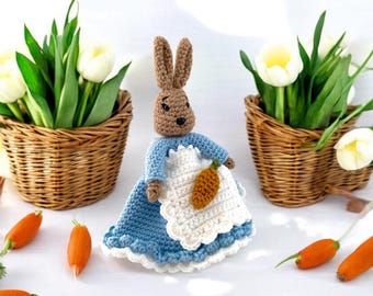 Crochet PATTERN Bunny Rabbit, Amigurumi tutorial PDF in English, Christmas gift, easter rabbit
