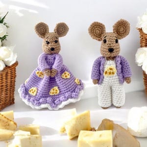 mouse crochet PATTERN mouse amigurumi pattern Amigurumi mouse Cute animals pattern Easy crochet pattern animal crochet pattern