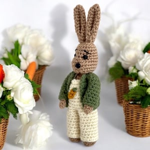 Crochet PATTERN Bunny, Amigurumi tutorial PDF in English, PDF Bunny crochet pattern, rabbit pattern, Bunny amigurumi, easter crochet pattern