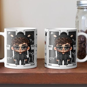 Debi Tirar Mas Fotos mug png, Puerto Rican singer 15 oz coffee cup wrap design,sublimation, Bunny cartoon 11 oz cup png wrap design