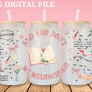 Eras Fan 16oz Can Glass  wrap png, Swifstastic Libbey 16oz cup  PNG files ,Girl swift Template, Taylor Fan inspired Coffee Can glass wrap