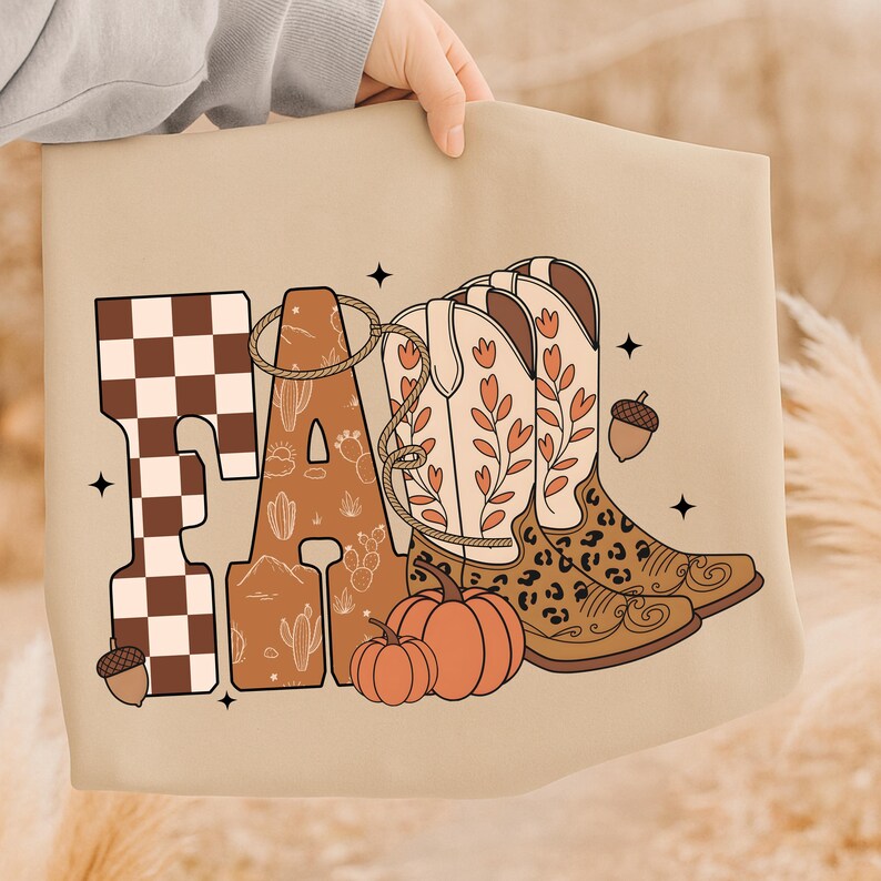 Fall Cowboy Boots PNG, Western Autumn Design, Pumkin Cowgirl, Rustic Autumn PNG, Leopard Fall Boots, Cowgirl Boots png, Howdy png design image 9