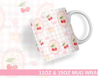 Cookie love Sublimation Mug Wrap, Instant Download PNG for DIY Gifts, Sweet Heart 11oz & 15oz mug wrap, Candy Heart template