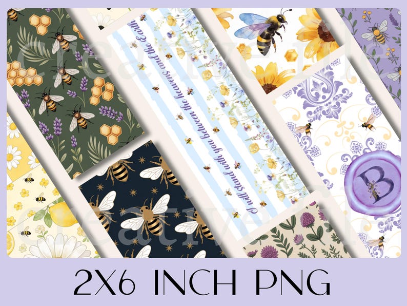 Bee Bookmark Printable Set, Floral Spring Bookmarks Bundle, Cute ...