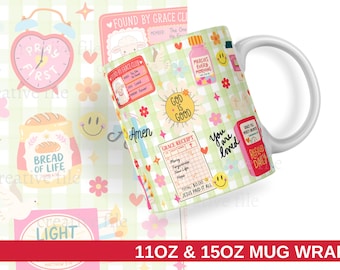 God Is Good Mug Wrap PNG, Christian Coffee Cup  11oz 15oz Mug Sublimation Design, Faith Coffee Mug, Christian Girl  Wrap Digital Download