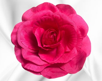 Magnetic hold flower pin flower brooch Fuchsia Medium Rose Pinless Posies