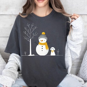 Comfort Colors® Snowman Shirt, Christmas Snowman Sweatshirt, Christmas Crewneck,Christmas Shirts for Women, Christmas Sweatshirt,Snowman Tee