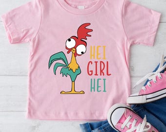 Hei Girl Hei Moana 2 Shirt, Disney Princess Moana Shirt, Hei Hei The Rooster Kids Tee, Disneyland Vacation Group Shirt, Disney Trip Shirt