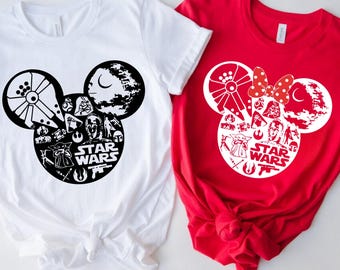 Custom Disney Star Wars 2026 Trip Shirts, Disney Star Wars Mickey Ear Shirt, Disney Family Shirts, Disney Park Shirt, Disney Couple Shirts