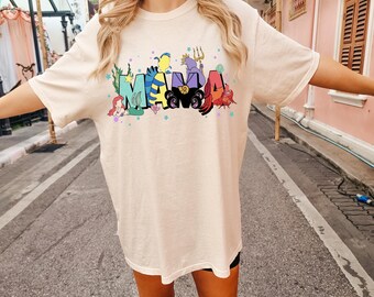 Disney Mermaid Mama Shirt, Princess Mom Tee