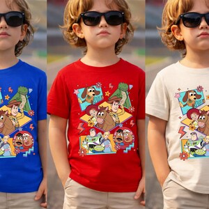 Disney Toy Story T-Shirt, Woody Buzz Lightyear Rex Tee, Kids Disney World Shirt, Disney Pixar Fest, WDW Disneyland Family Vacation Trip image 2