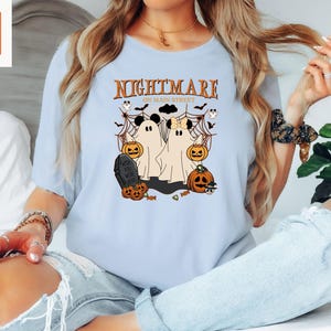 Disney Halloween Shirt, Vintage Mickey Halloween Shirt, Disney Halloween Minnie Mickey, Nightmare On The Main Street Tee, Pumpkin Shirt