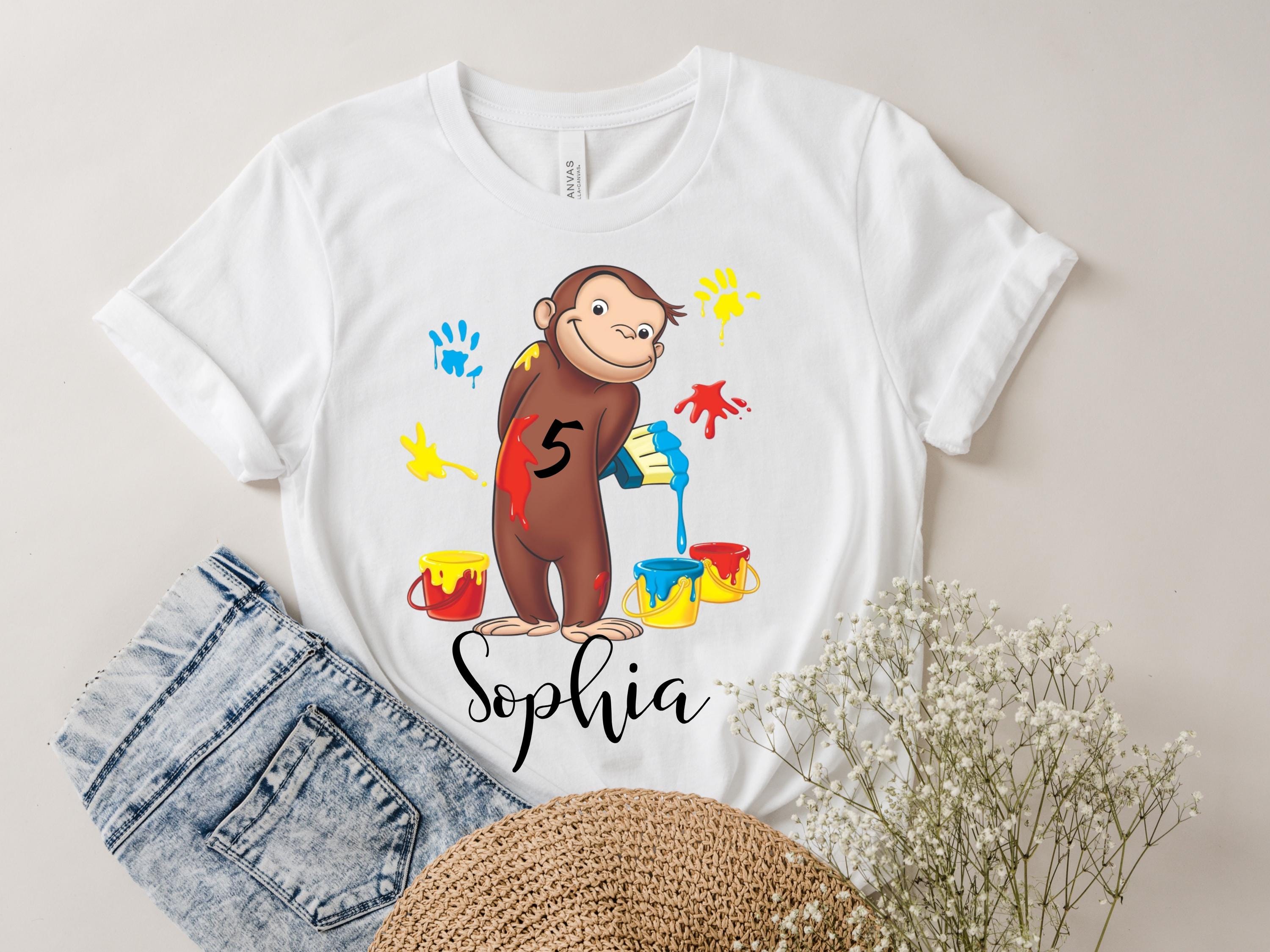Mens Womens Tshirt Curious George Breathes in Ether Shirts