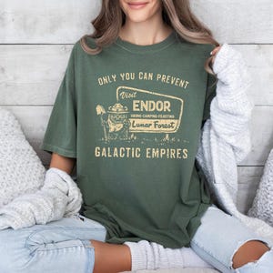 Comfort Colors® Ewok Star Wars Shirt, Ewok Endor National Park Protect Our Forest Shirt, Vintage Star Wars Forest Camp Shirt, Disney Shirts