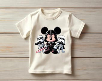 Disney Star Wars Mickey T-shirt, Mickey Darth Vader Lightsaber Shirts, Birthday Gift Tee, Disney Toddler Shirt, Disneyland Family Trip Shirt