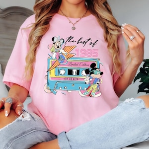 The Best Of 1985 Mickey Sweatshirt, Vintage Mickey and Minnie Shirt, Disney Limited Edition T-Shirt, 40th Birthday Tee, Disney Top 40 Hits