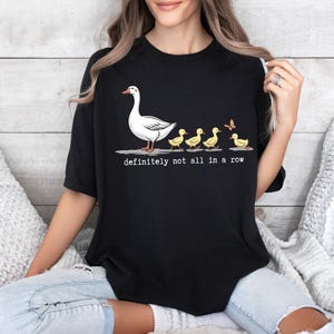 Funny Silly Goose Unisex Softstyle T-Shirt, Retro Duck Shirt, Gift for Animal Lovers, Comfy Goose Sweatshirt, Ducks in a Row, Humorous Tee