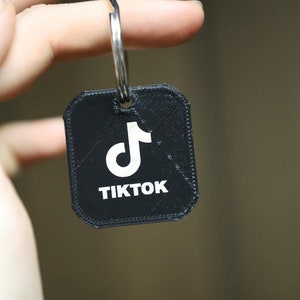 Aangepaste sleutelhanger voor 3D-geprint visitekaartje – gepersonaliseerde website/socialmedialink – uniek cadeau