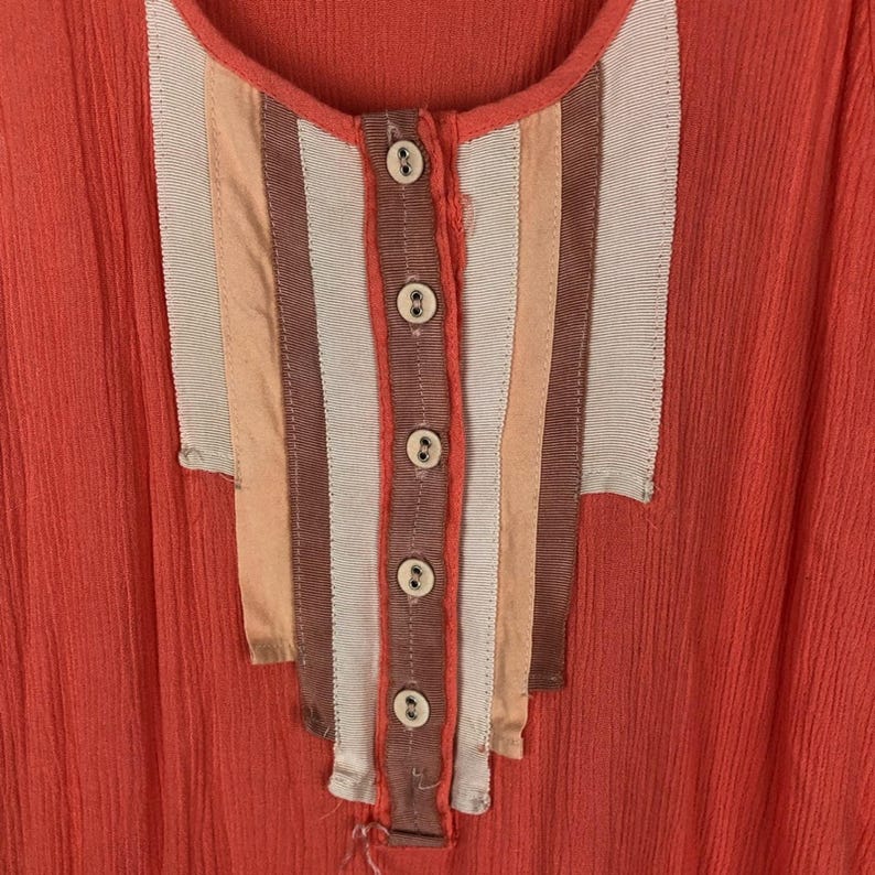 Free People Peach Ruffle Tank Tunic image 4
