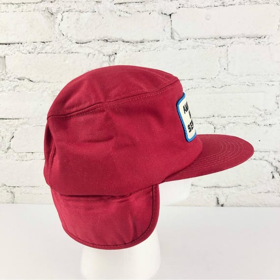 Vintage Amana AG Service CO OP Seed Feed Ear Flap Hat View 6