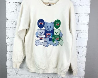 Vintage Pepsi Bear Crewneck Sweatshirt - Etsy