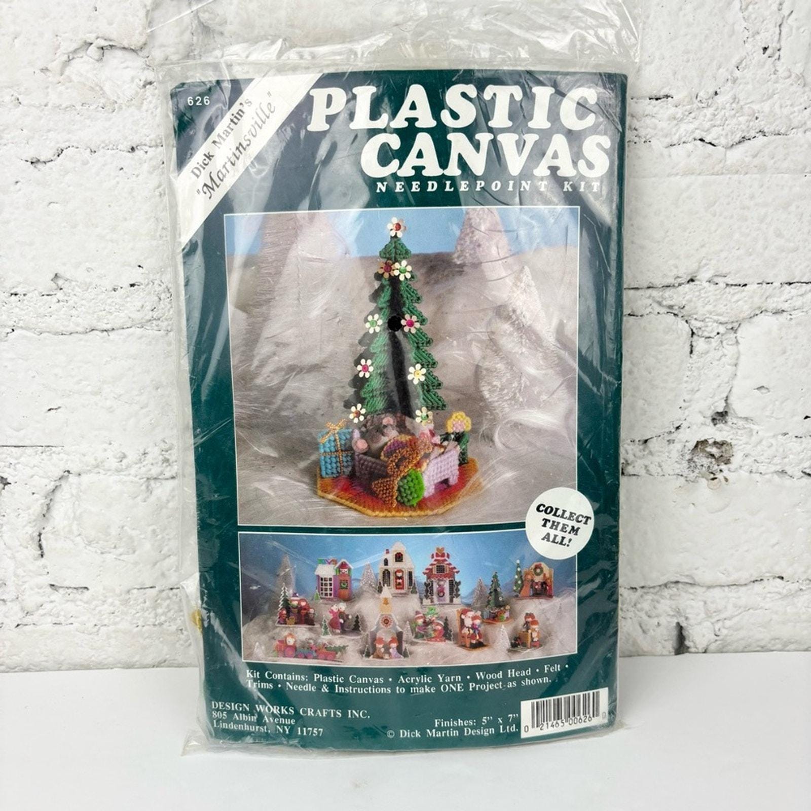 Vintage Dick Martin's Martinsville Needlepoint Christmas Tree Kit