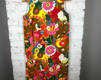 Vintage Floral Hawaiian Dress