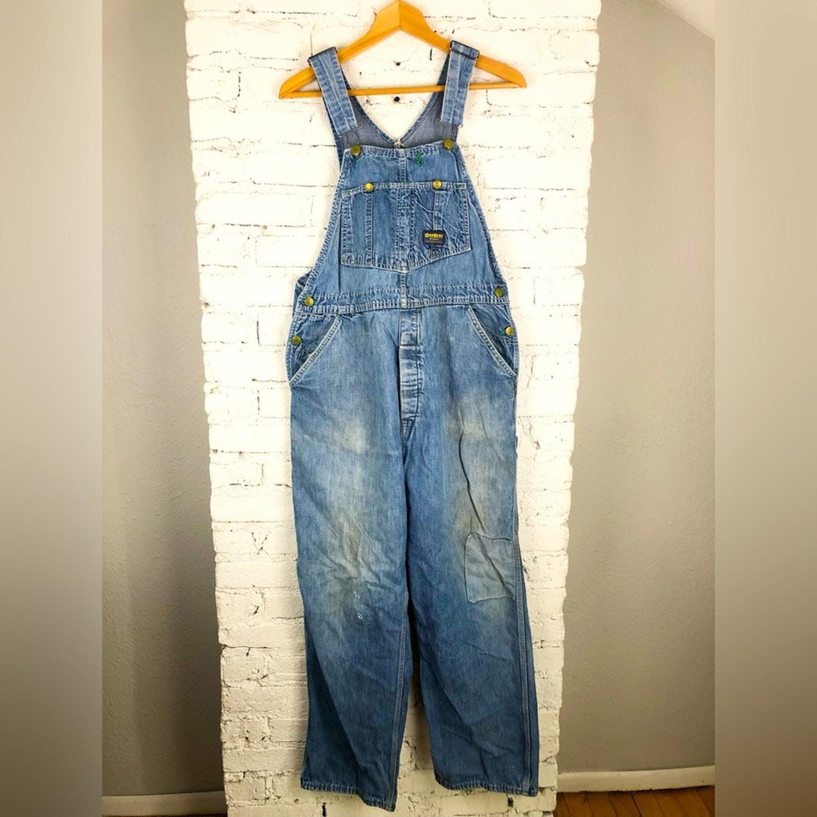 Vintage Oshkosh B'gosh Union Made Denim Jean Overalls - Etsy