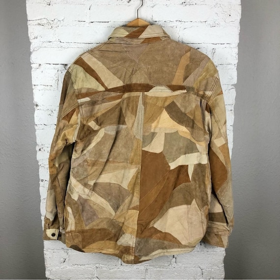 Vintage Leather Patchwork Jacket - image 3