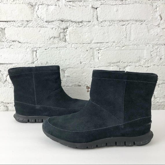 Cole Haan Grand OS Water Resistant Suade Boots Cole Haan Women Grand OS Brown Suede Buckle Waterproof Knee  main image 3