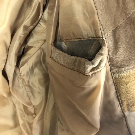 Vintage Leather Patchwork Jacket - image 6