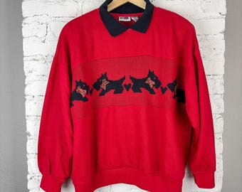 Vintage 90's Scottie Dog Sweatshirt