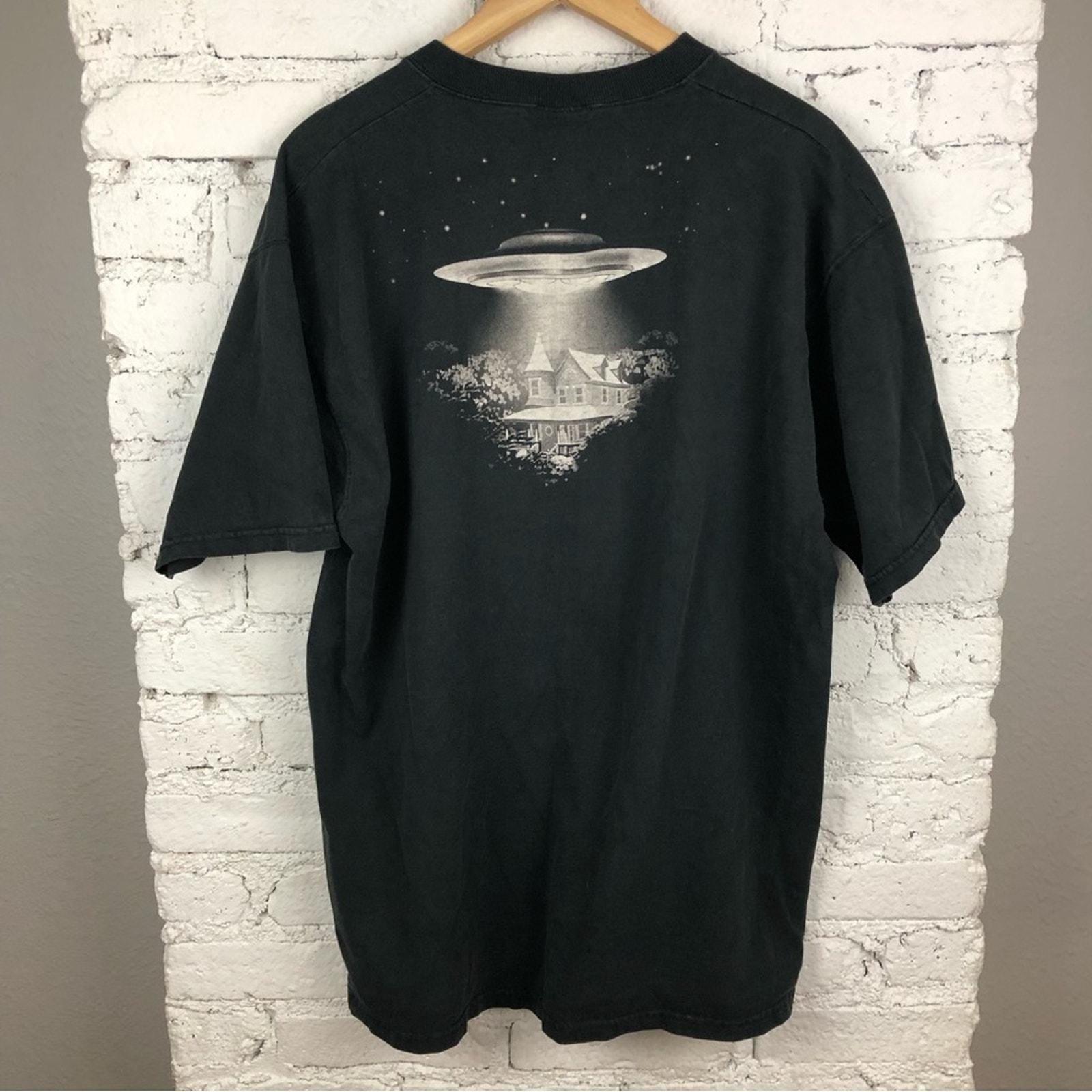 Vintage 90's Liquid Blue Alien Tee - Etsy