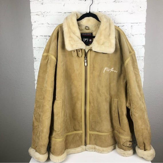 Vintage Phat Farm Leather Fur Jacket - Etsy
